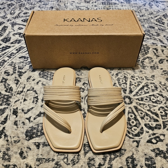 Kaanas IBU Nude Strappy Sandal - Picture 2 of 8